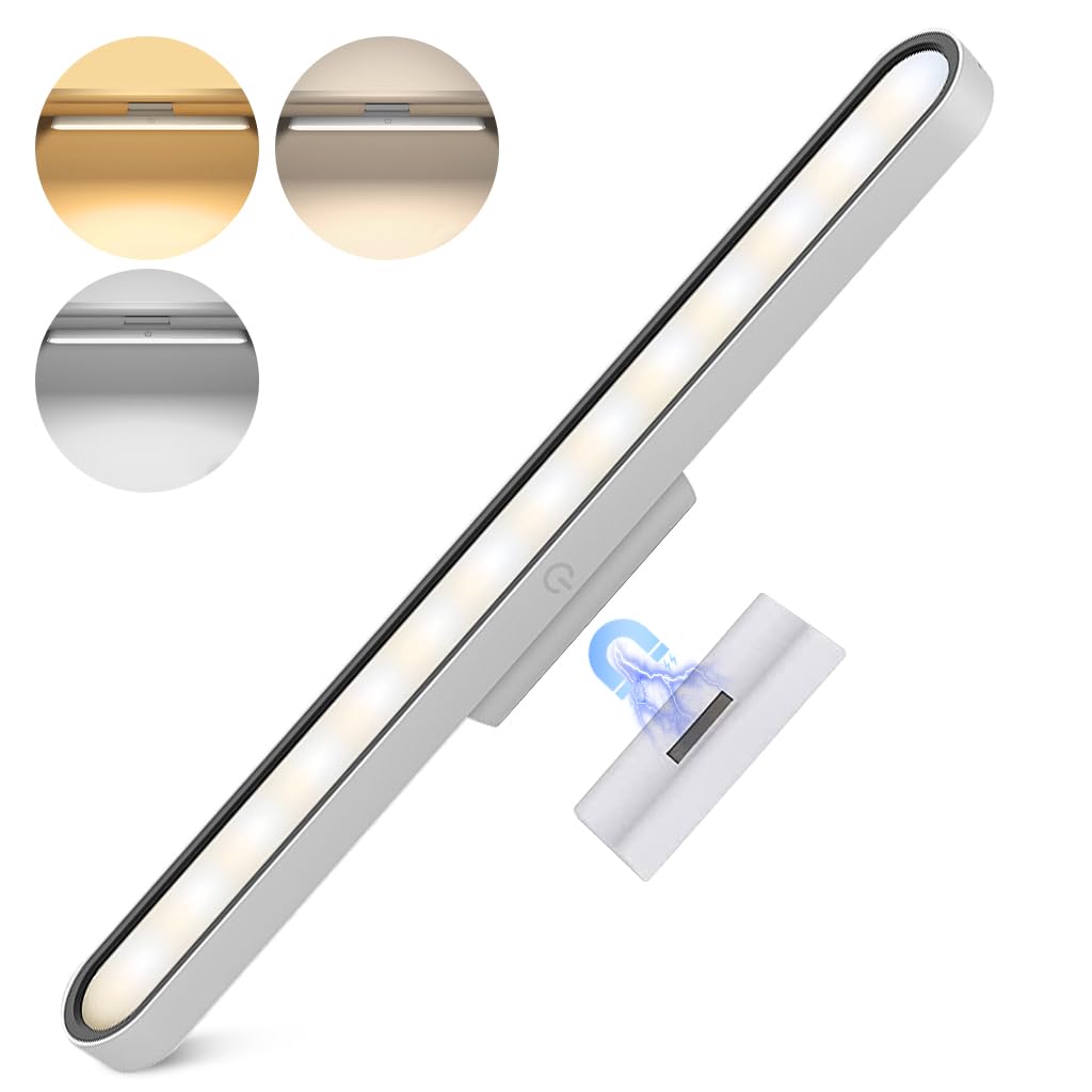 LED Motion Sensor Closet Lights,Rechargable Battery Operated Under Cabinet Light Motion Sensor Light