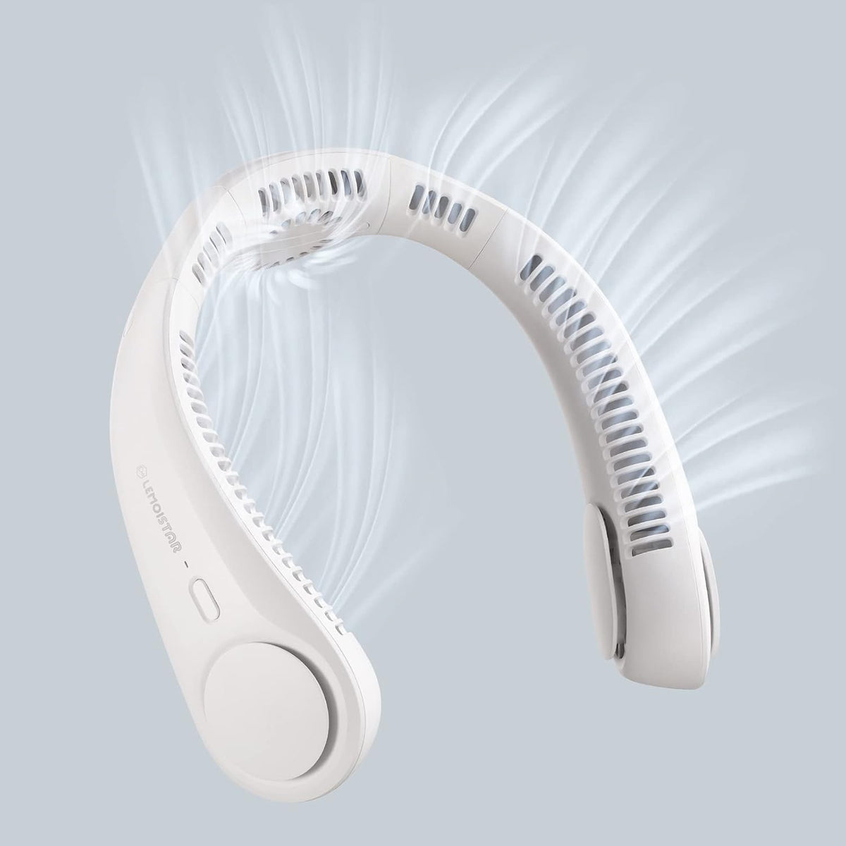 Bladeless Portable Neck Fan - 6hr Battery, 360° Cooling