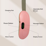 Period Pain Relief Belt — Instant Heat & Massage Comfort
